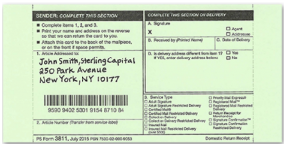 Certified Mail 101 Edex Information Systems